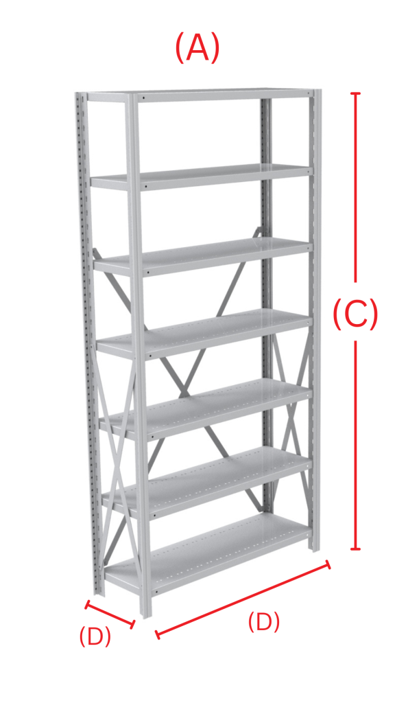 Open Paneling Clip Type Shelving