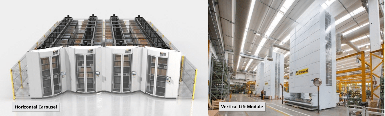 Automated Storage System - Vertical Lift Modules vs. Horizontal Carousels