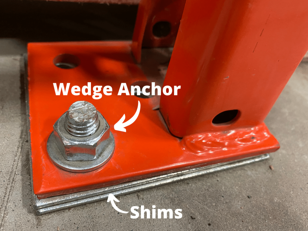 How To Anchor Pallet Racking To Concrete Flooring Wedge Anchors